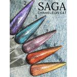 Гель-лаки SAGA Fiery Cat Chameleon (Светоотражающий-Кошачий глаз-Хамелеон )