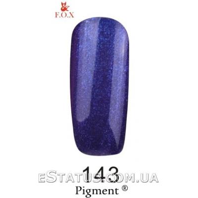 Гель лак F.O.X № 143 (синьо-фіолетовий з блискітками)