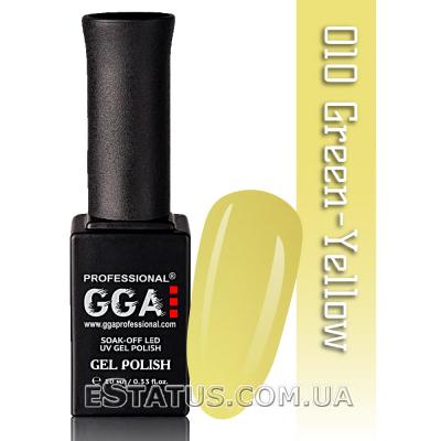 Гель лак GGA №010 (Green-Yellow)