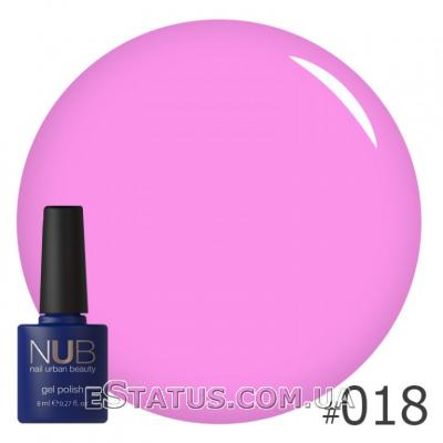 Гель-лак NUB № 018 (світло-рожева фуксія)