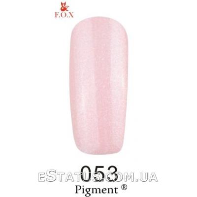 Гель лак F.O.X № 053 (нежно-розовый с мелкими блестками)