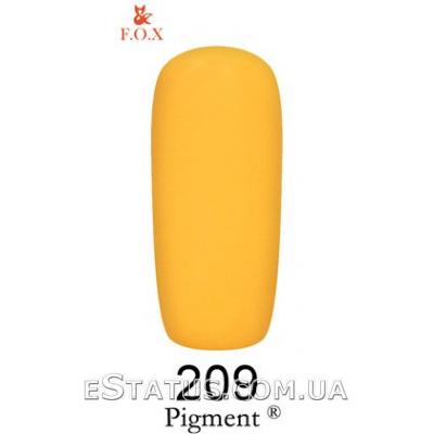 Гель лак F.O.X № 209 (горчичный желтый)