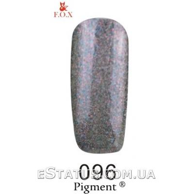 Гель лак F.O.X № 096 (серый металик с блестками)