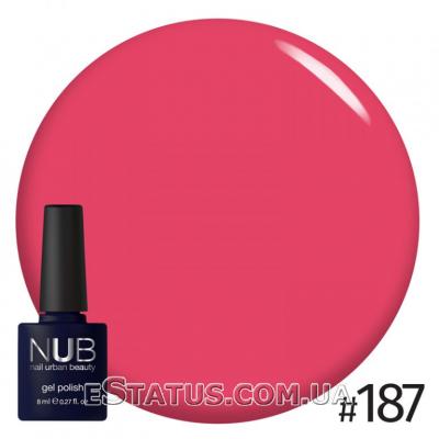 Гель-лак NUB № 187 (ярко-розовый)