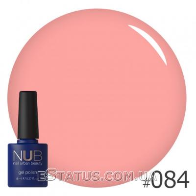 Гель-лак NUB №084 (пастельний рожевий персик)