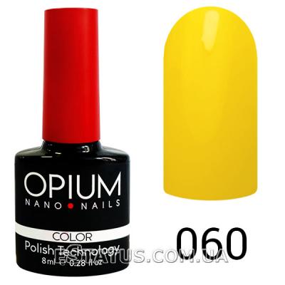 Гель-лак OPIUM №60 (Насыщенно желтый), 8 мл