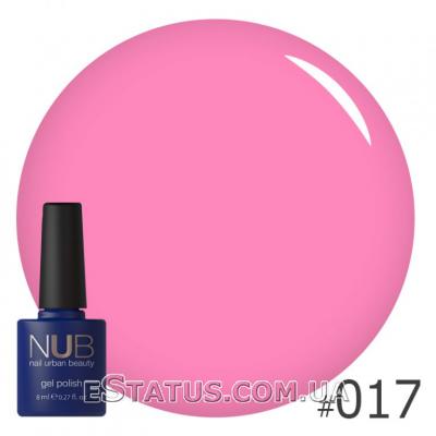 Гель-лак NUB № 017 (яркий розовый)