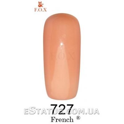 Гель лак F.O.X № 727 French (вершково-оранжевий)