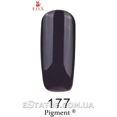 Гель лак F.O.X № 177 (темний сірий з фіолетовим відтінком)