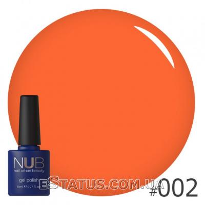 Гель-лак NUB № 002 (оранжево-коралловый)