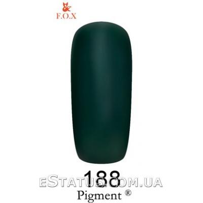 Гель лак F.O.X № 188 (темный изумрудно-зеленый)