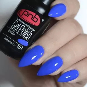 Гель лак PNB №161 (синий, эмаль), 8 мл