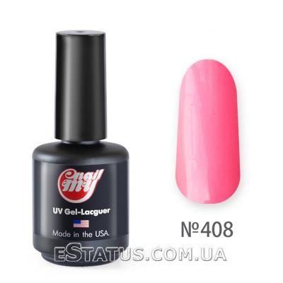 Гель лак My Nail № 408 (йогуртовий рожевий з флуоресцентним ефектом), 8.5 мл