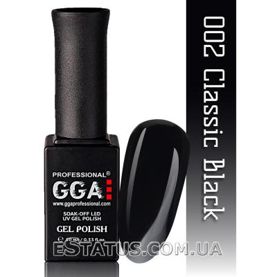 Гель лак GGA №002 (Classic Black)