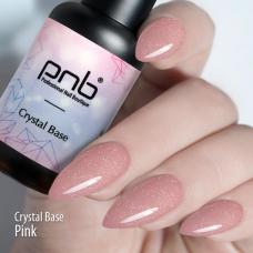 Світловідбивна база PNB Crystal Base PNB, pink (рожева), 8 мл