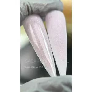 SAGA Cover Base Shimmer (з шиммером) №08, 15 мл