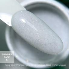 SAGA Cover Base Shimmer (с шиммером) №09, 15 мл