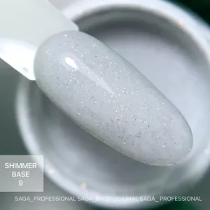 SAGA Cover Base Shimmer (з шиммером) №09, 15 мл SAGA Cover Base Shimmer (з шиммером) №09, 15 мл - Фото 3