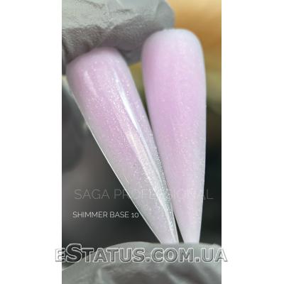 SAGA Cover Base Shimmer (с шиммером) №10, 15 мл