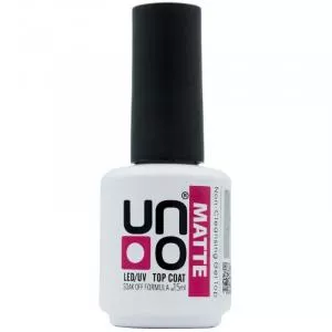 Топ матовый без липкого слоя для гель-лака Uno Matte Top non-wipe, 15 мл