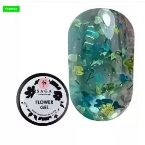Гель SAGA Flower Fairy Gel №10 с сухоцветами, 5 мл