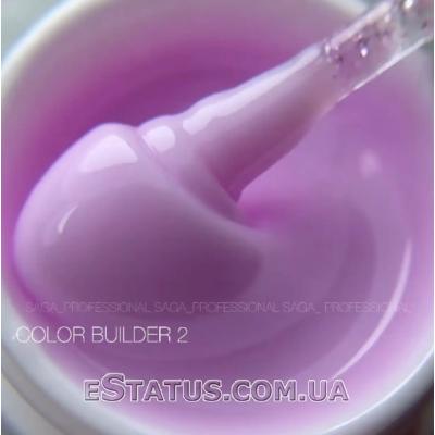 Гель для нарощування SAGA Builder Gel Color №2, 15 мл