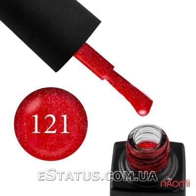 Гель-лак GO 121 вишневый с шиммерами, 5,8 мл