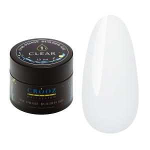 Гель для наращивания Builder Gel от ТМ Crooz №1 Clear, 15 мл