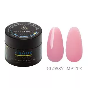 Гель для нарощування Builder Gel від ТМ Crooz №2 Warm Pink, 15 мл