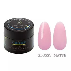 Гель для нарощування Builder Gel від ТМ Crooz №4 Warm Rose, 15 мл