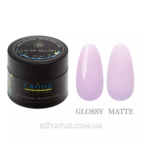 Гель для нарощування Builder Gel від ТМ Crooz №6 Lilak Blush, 15 мл