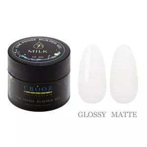 Гель для нарощування Builder Gel від ТМ Crooz №7 Milk, 15 мл