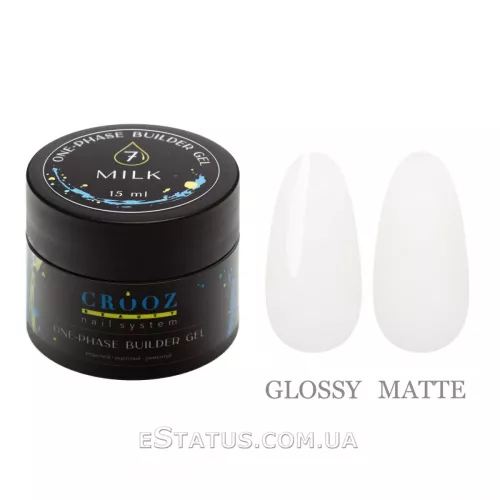 Гель для нарощування Builder Gel від ТМ Crooz №7 Milk, 15 мл