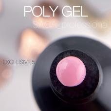 Полігель Saga Professional EXCLUSIVE Poly Gel №5, 30 мл