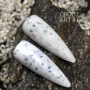 База Crooz Art №01 (молочно красно-черный микс), 8 мл