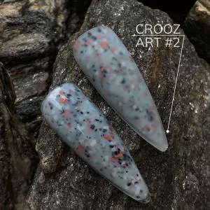 База Crooz Art №02 (молочно-серый, красно, черный микс), 8 мл
