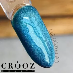Гель-лак Голографічна кішка призму Crooz (Cat Prizma) №6, 8мл