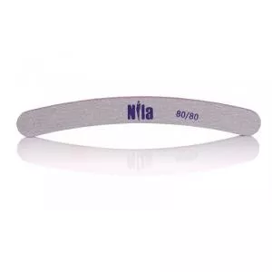  Пилочка для ногтей серая Nila Banana 80/80