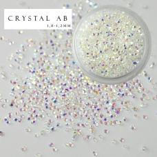 Кришталева крихта Crystal AB Nila Pixie 1.2mm AB, 500 шт.