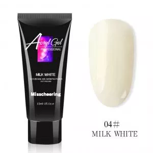 Полигель/Poly gel Misschering №04 milk white (молочный), 15 мл