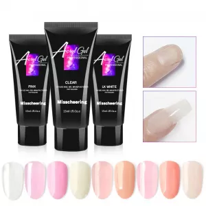 Полігель/Poly gel Misschering №07 clear pink (прозоро-рожевий), 15 мл - Фото 2