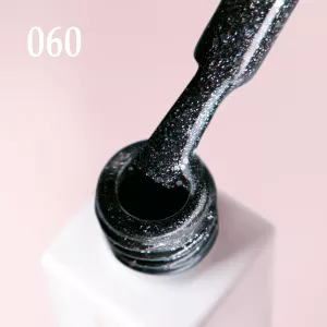Гель-лак JOIA Vegan 060 (темно-серый цвет с множеством серебряных шиммерных частиц), 6 мл Гель-лак JOIA Vegan 060 (темно-серый цвет с множеством серебряных шиммерных частиц), 6 мл - Фото 2