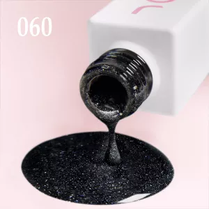Гель-лак JOIA Vegan 060 (темно-серый цвет с множеством серебряных шиммерных частиц), 6 мл Гель-лак JOIA Vegan 060 (темно-серый цвет с множеством серебряных шиммерных частиц), 6 мл - Фото 3