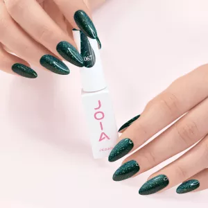 Светоотражающий гель-лак JOIA Vegan 067 (темно-изумрудный цвет с множеством светоотражающих частиц), 6 мл