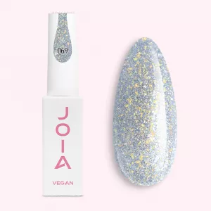Светоотражающий гель-лак JOIA Vegan 069 (серебряный оттенок с золотистым светоотражающим эффектом), 6 мл - Фото 3
