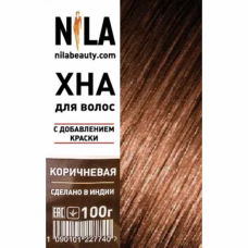 Хна для волосся Nila (коричнева), 100 г