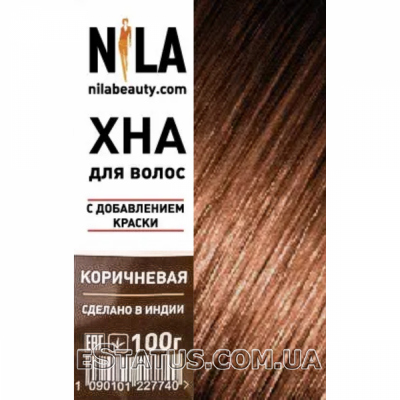 Хна для волосся Nila (коричнева), 100 г