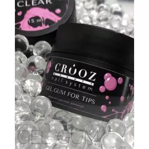 Гель жвачка Crooz Gum Gel (гель для гелевых типс и дизайна), 15 мл