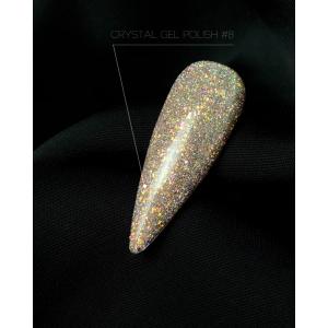 Светоотражающий гель-лак Crooz Crystal Gel Polish №8, 8 мл