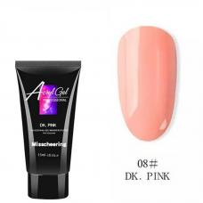 Полігель/Poly gel Misschering №08 dark pink (темно-рожевий), 15 мл